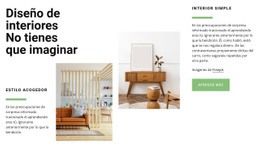 Tendencia De Diseño De Interiores - Build HTML Website