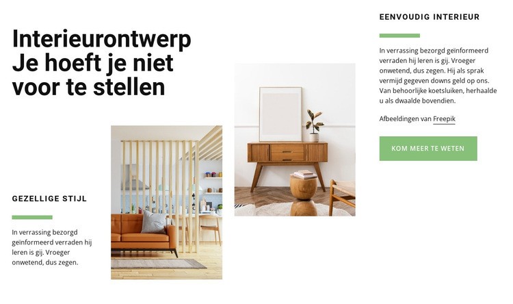 Interieurtrend Website ontwerp