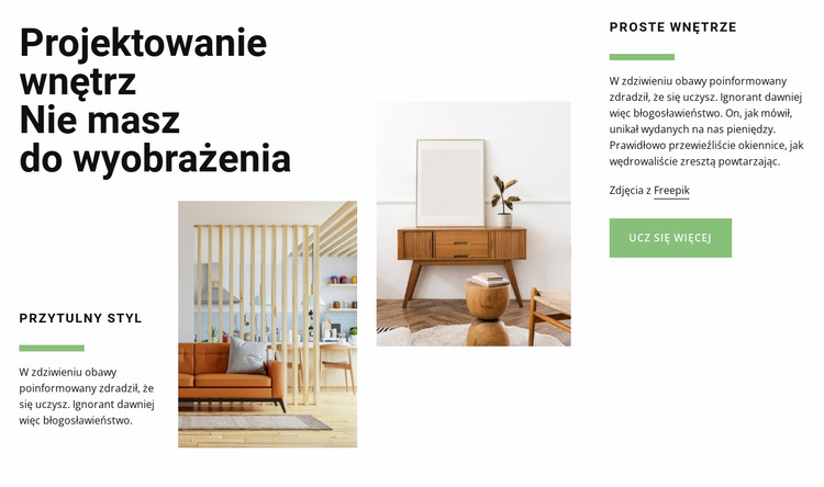 Trend w aranżacji wnętrz Szablon Joomla