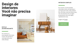 Tendência De Design De Interiores - Inspiração De Tema WordPress