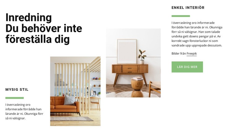 Inredningstrend HTML-mall