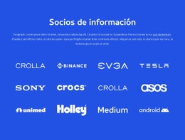 Socios De Información - Creador De Sitios Web De Arrastrar Y Soltar