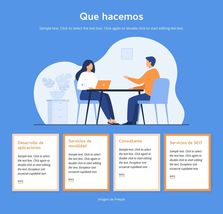 Personalizar aplicaciones Creador de sitios web HTML