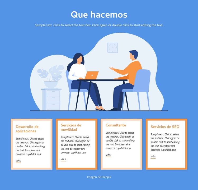 Personalizar aplicaciones Plantilla HTML5