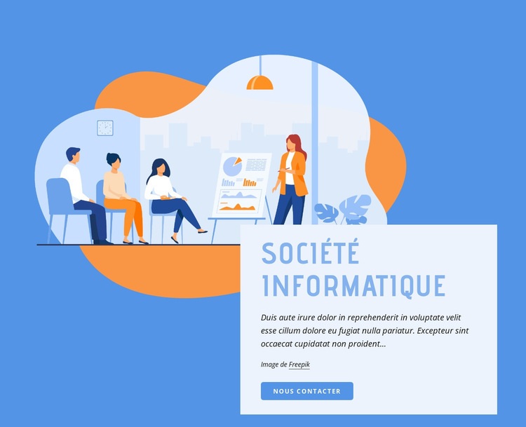 Société informatique Modèle HTML5