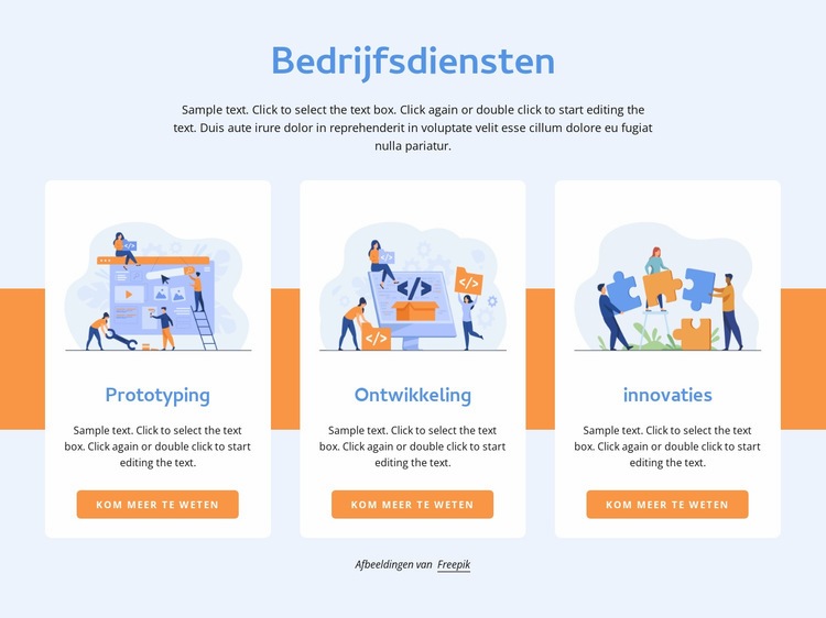 Prototyping en ontwikkeling Website mockup