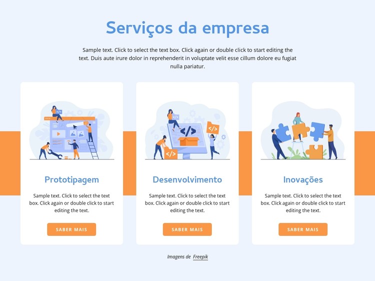 Prototipagem e desenvolvimento Template CSS