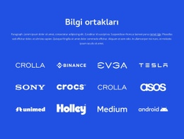 Bilgi Ortakları Için Ücretsiz CSS