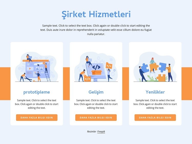 Prototipleme ve geliştirme Web sitesi tasarımı