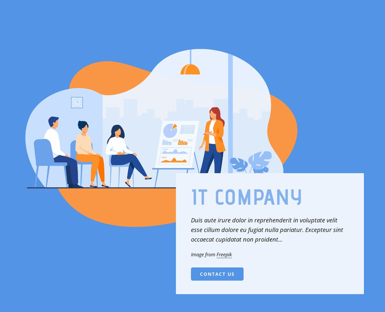 It company Website Mockup