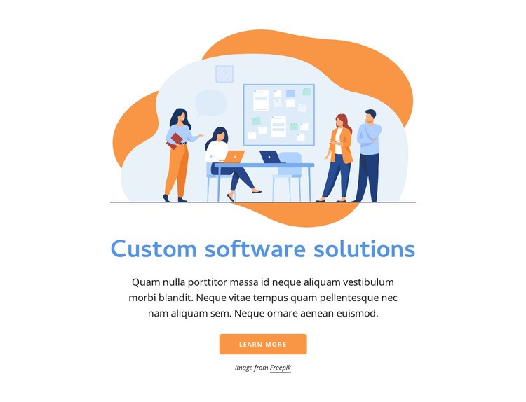 Software solutions Elementor Template Alternative