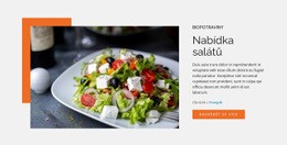 Nabídka Salátů – Šablona Prémiového Webu Pro Firmy