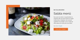 Saláta Menü - Ingyenes Webhelytervezés
