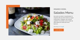 Salades Menu - Gratis Website-Ontwerp