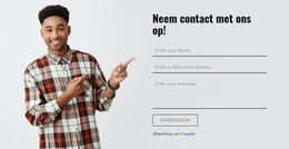 Vul Dan Onderstaand Formulier In - Eenvoudig Websitesjabloon