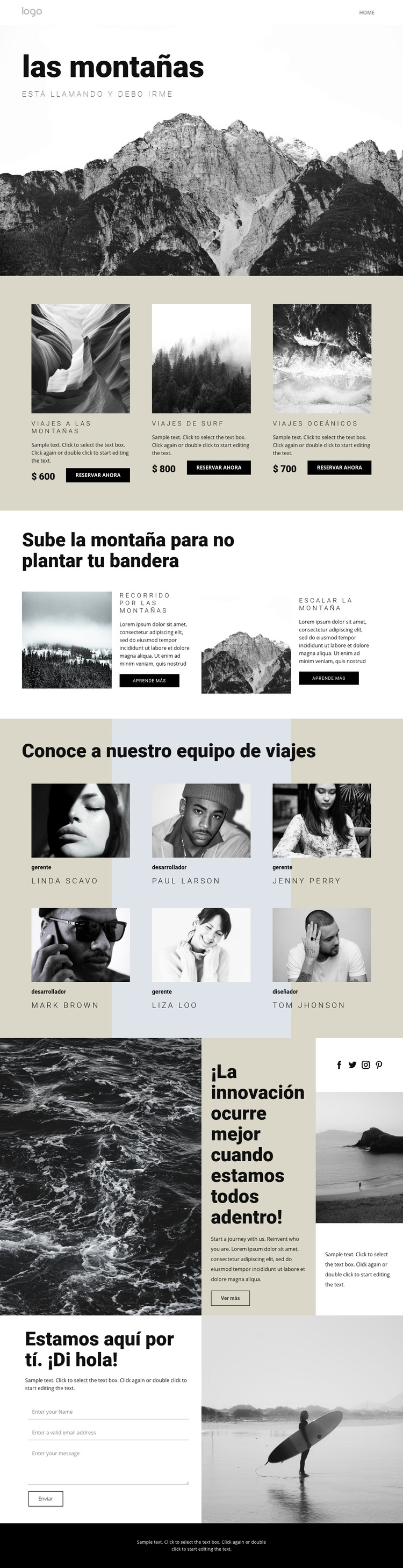 Agencia para personas que viajan Tema de WordPress