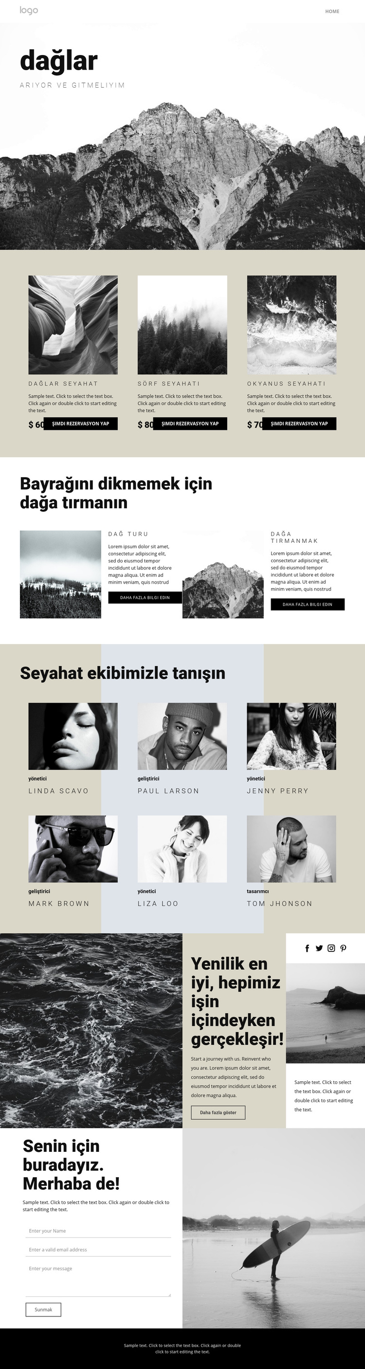 Seyahat eden insanlar için ajans WordPress Teması