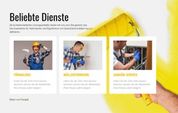 Beliebte Reparaturdienste - Website-Builder Zur Inspiration