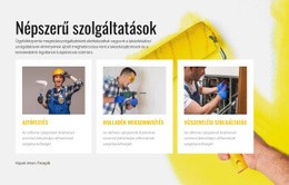 Népszerű Lakásjavítási Szolgáltatások - HTML Webhelysablon
