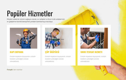 Popüler Ev Onarım Hizmetleri - En Iyi WordPress Teması
