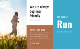 Run Every Morning HTML CSS Website Template