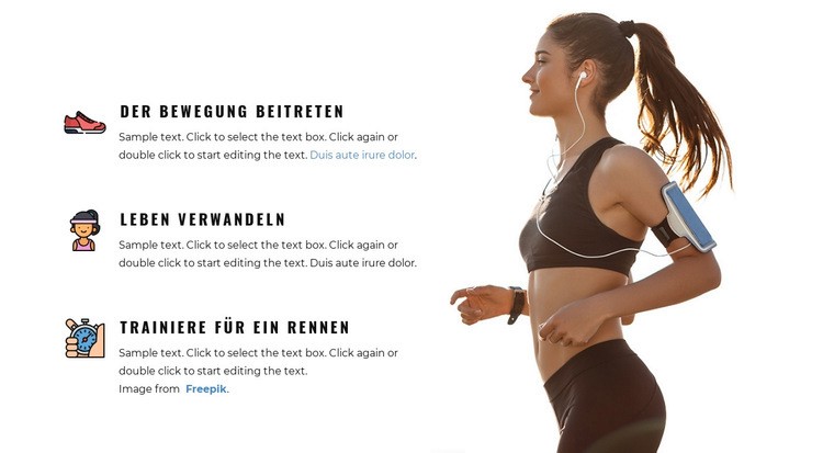 Ganzkörpertraining Website Builder-Vorlagen