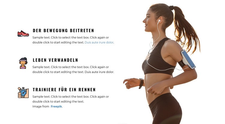 Ganzkörpertraining Website design