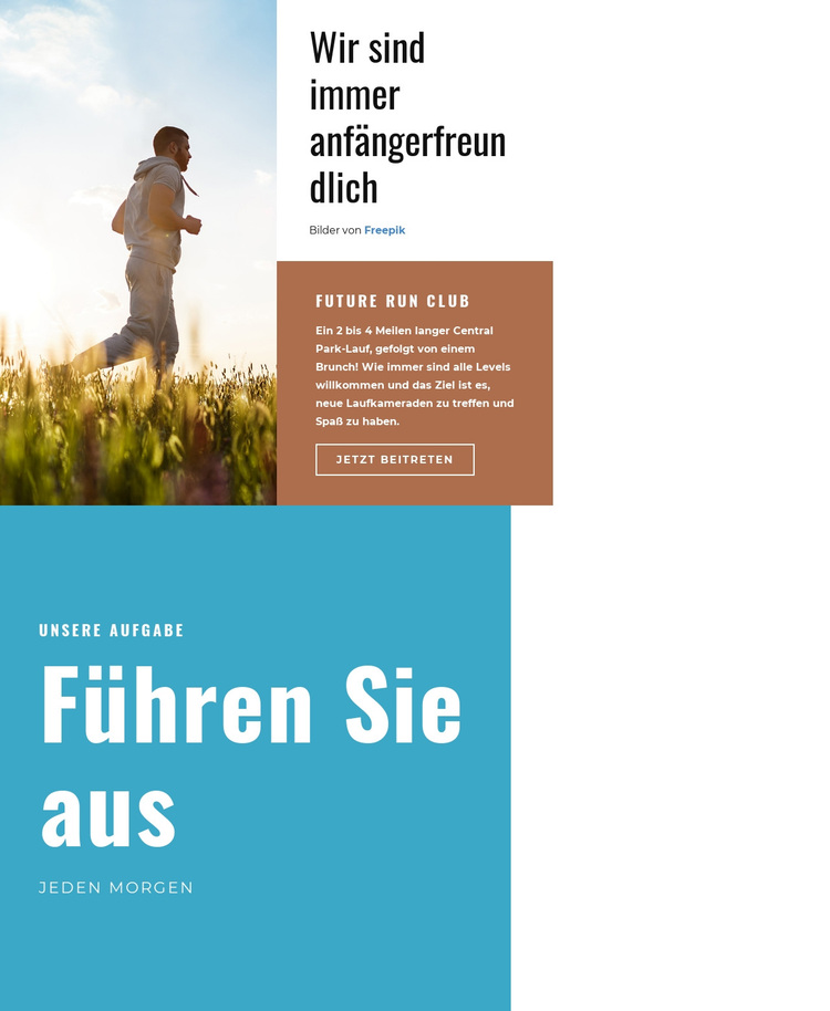 Laufen Sie jeden Morgen WordPress-Theme