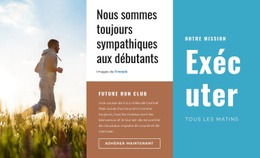 Courir Tous Les Matins - Modèles De Sites Web