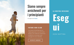 Corri Ogni Mattina - Miglior Design Del Modello Di Sito Web