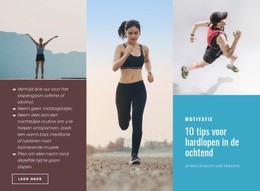 10 Tips Voor Hardlopen - Responsieve Websitesjablonen