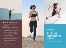 Een Exclusief Websiteontwerp Voor 10 Tips Voor Hardlopen