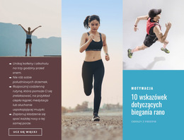 10 Wskazówek Dotyczących Biegania - Szablon Internetowy