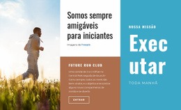 Executar Todas As Manhãs - Design Definitivo Do Site