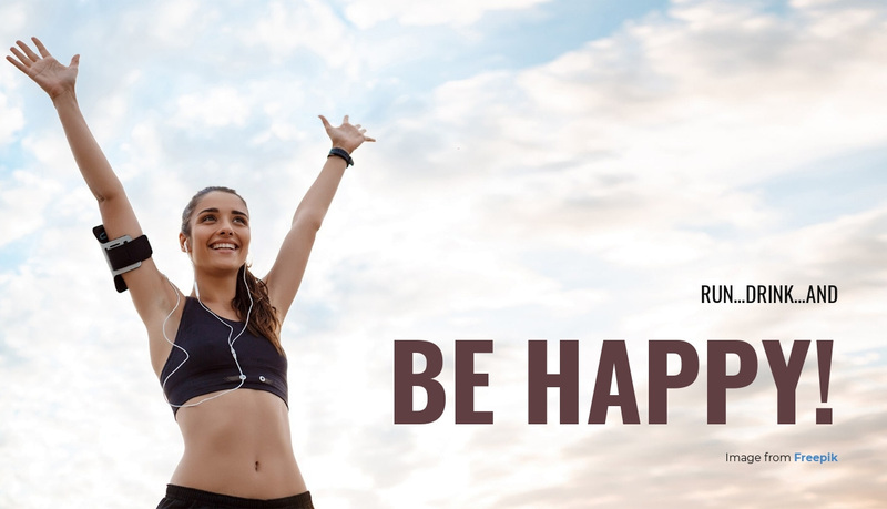 Run and Be Happy! Squarespace Template Alternative