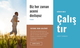 Her Sabah Koş - Web Sitesi Şablonları