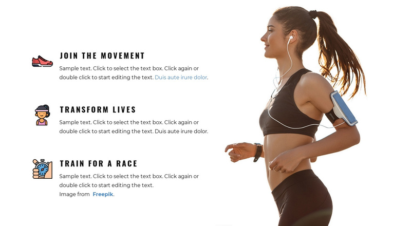 Full-body workouts Web Page Design
