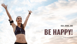 Run And Be Happy! Html Website Template