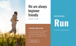 Run Every Morning - Multipurpose WordPress Website Builder