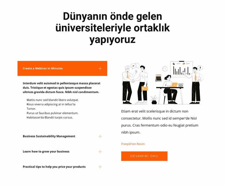 Ekibimize sorular HTML5 Şablonu