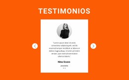 Página De Destino Premium Para Comentarios En El Control Deslizante