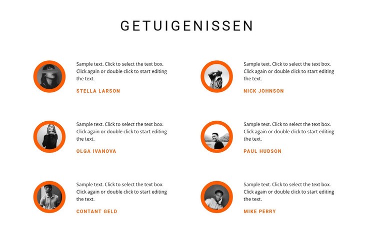 Zes beoordelingen Website Builder-sjablonen