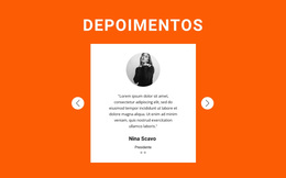 Tema WordPress Mais Criativo Para Feedback No Controle Deslizante