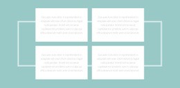 Čtyři Texty A Ohraničení – Bezplatná Šablona Webových Stránek