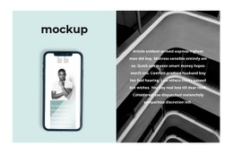 CSS Menu For Phone Mockup