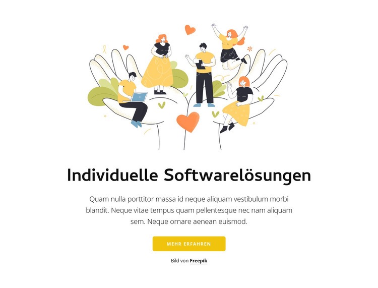 Teamvereinigung Landing Page