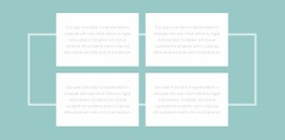 Diseño De Sitio Web Multipropósito Para Cuatro Textos Y Un Borde.