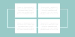 Cuatro Textos Y Un Borde. Plantilla De Diseño