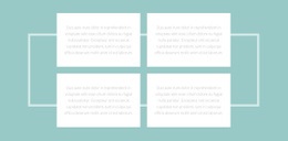 Concepteur De Site Web Pour Quatre Textes Et Une Bordure