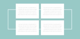 Quatre Textes Et Une Bordure - HTML Site Builder